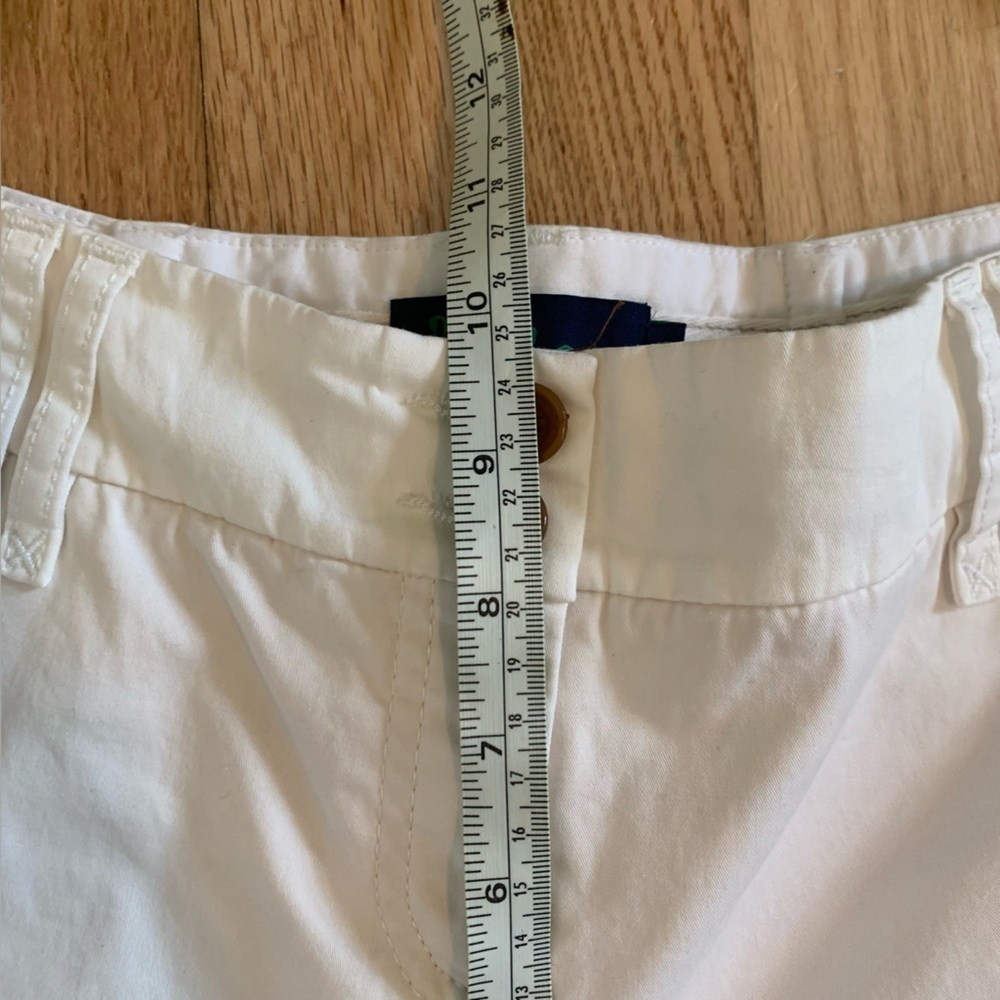 Women’s Boden White Flare Chino Style Pants Preppy Spring Work Size 12R - Picture 12 of 13